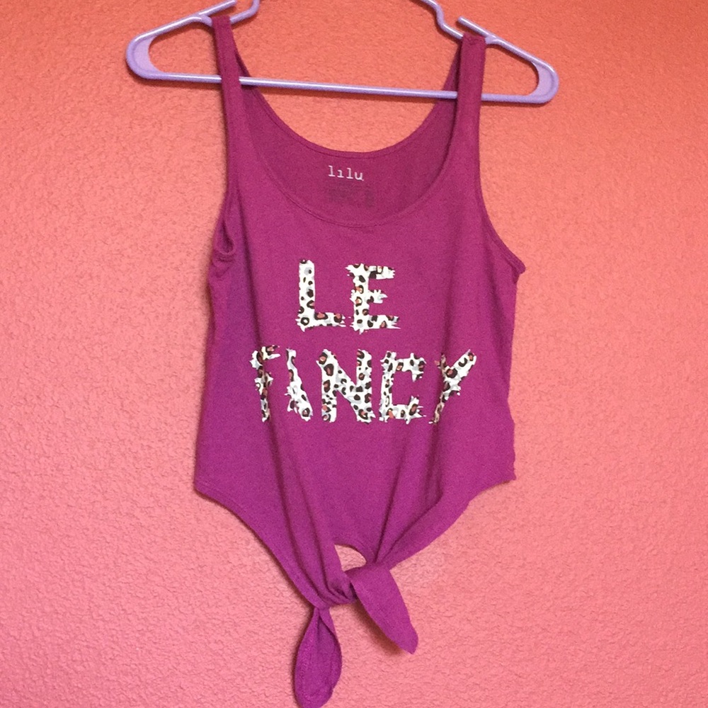 Purple Cheetah Crop Top